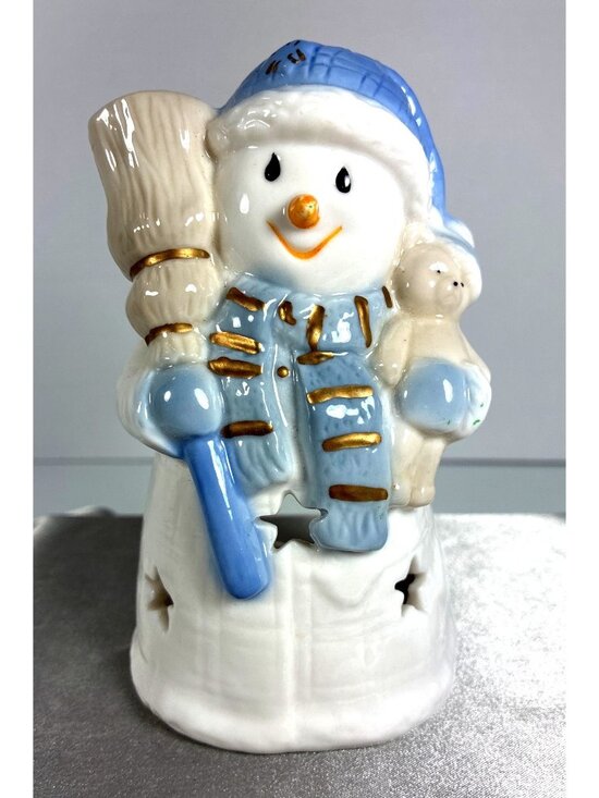 unbranded Other - Ceramic Snowman Christmas Tea Light Holder